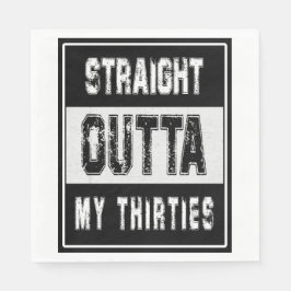 40歳、40歳の誕生日、三十代から直撃のナプキン スタンダードランチョンナプキン
