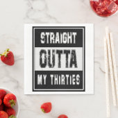 40歳、40歳の誕生日、30代のナプキン スタンダードランチョンナプキン (インサイチュ)