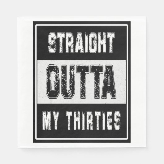 40歳、40歳の誕生日、30代のナプキン スタンダードランチョンナプキン (正面)