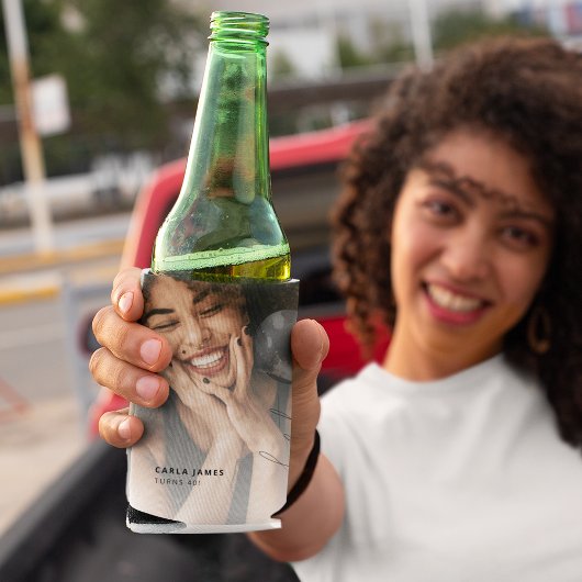 40気球の文字列 | 写真40th Birthdayパーティー 缶クーラー