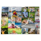 40水平フォトコラージュ ラージペーパーバッグ (正面)