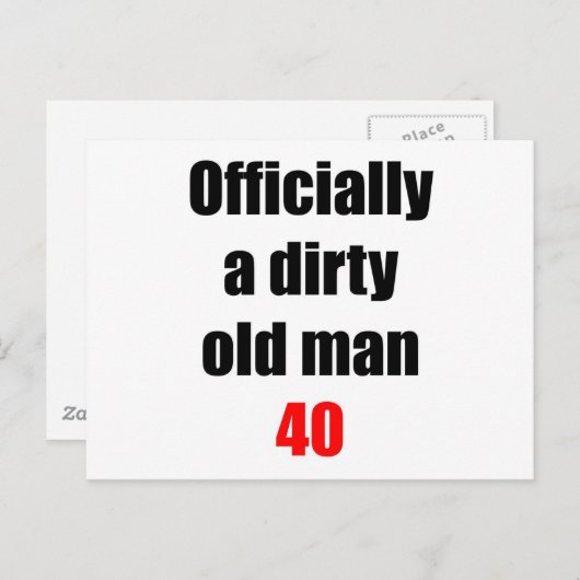 40汚い老人 ポストカード (正面/裏面)