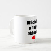 40汚れた老人 コーヒーマグカップ (正面左)