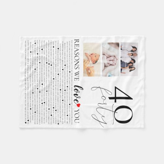 40理由なぜ我々はモンタージュ写真を愛する フリースブランケット (正面(横))