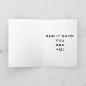 40番書目の壁の上にある カード (内部)