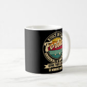 40番目に復元されていないオリジナルに組み込み コーヒーマグカップ (正面右)