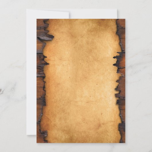 40番目のウエスタン誕生日招待状 招待状 (裏面)