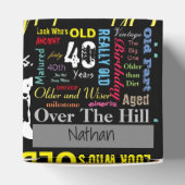 40番目のハッピーバースデーのグラフィティスタイル フェイバーボックス (上部)