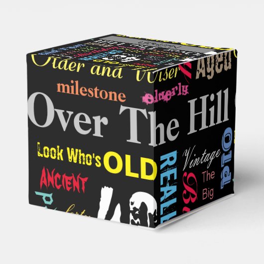 40番目のハッピーバースデーのグラフィティスタイル フェイバーボックス (裏面サイド)