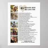 40番目の誕生日の写真を愛する理由 ポスター (正面)