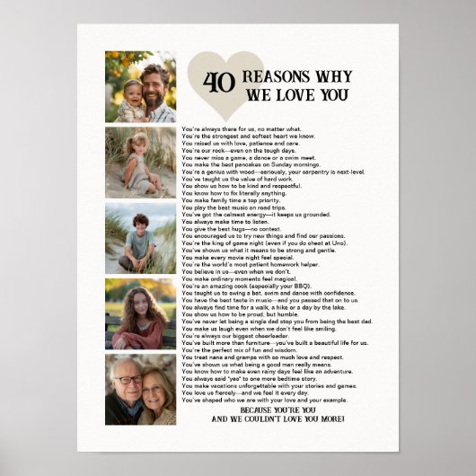 40番目の誕生日の写真を愛する理由 ポスター (正面)