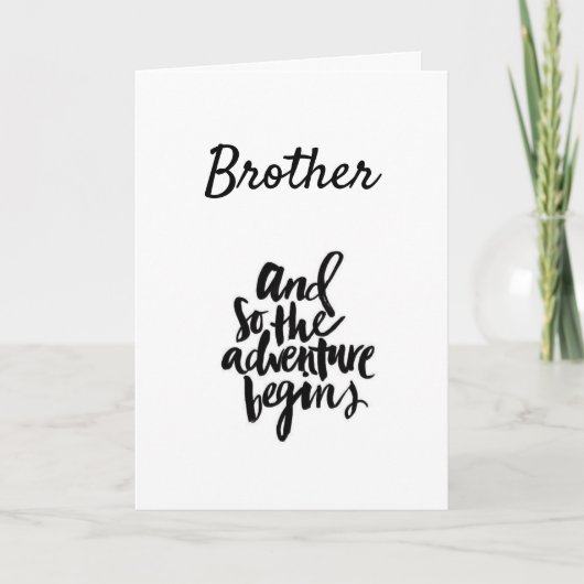 **40番目は40ゾーン**兄弟の誕生日 カード (正面)