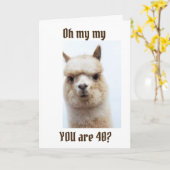 「40番目」の誕生日 カード (黄色い花)