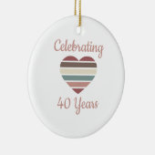 40祝周年結婚 セラミックオーナメント (右)