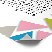 40私たちがあなたを愛する理由幾何学的な虹 ポスター (角)