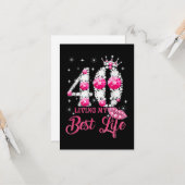 40私の人生を生最高のきる カード (正面/裏面インサイチュ)