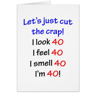 40私は見ます40をがらくたを切ろう!