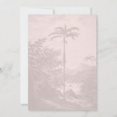 40素敵なピンク白40歳の誕生日パーティー 招待状 (裏面)