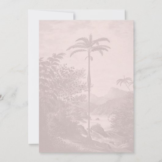 40素敵なピンク白40歳の誕生日パーティー 招待状 (裏面)