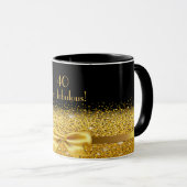 40素晴らしい黒い金ゴールド挽歌 マグカップ (正面右)