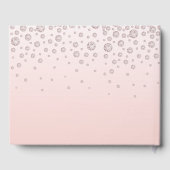 40素晴らしい40th誕生日バラ金ゴールドダイヤモンド ゲストブック (裏面)