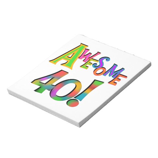 40素晴らし誕生日Tシャツとギフト ノートパッド (回転)