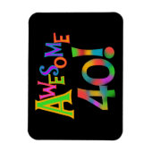 40素晴らし誕生日Tシャツとギフト マグネット (縦)