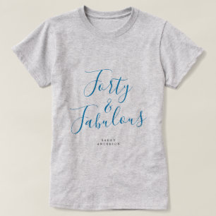 40素晴モダンらしい名前をカスタムする40th誕生日プレゼント tシャツ
