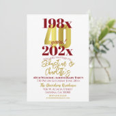 40結婚周年モダン 招待状 (スタンド正面)