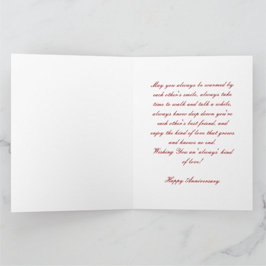 40結婚周年 カード (内部)