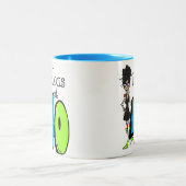 40誕生日ですばらしい黒髪 ツートーンマグカップ (中央)