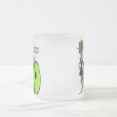 40誕生日のブルネットのすばらしい フロストグラスマグカップ (中央)