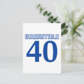 40誕生日デザイン ポストカード (スタンド正面)