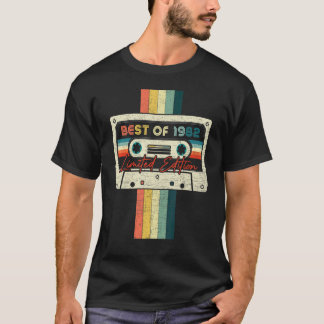 40誕生日最高の/1982カセットテープ Tシャツ