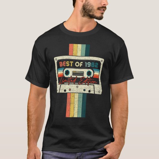 40誕生日最高の/1982カセットテープ Tシャツ (正面)