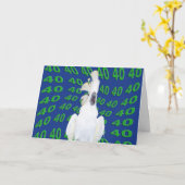 40誕生日 カード (黄色い花)