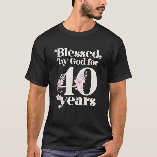 40賛美年間の神による Tシャツ (正面)