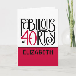 40赤で素晴らしい カード