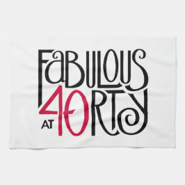 40赤で素晴らしい キッチンタオル