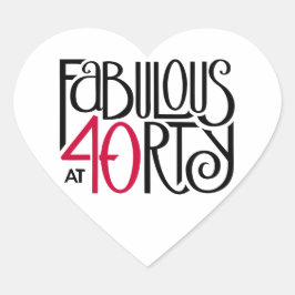 40赤で素晴らしい ハートシール