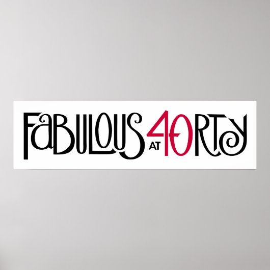 40赤で素晴らしい ポスター (正面)