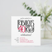 40赤で素晴らしい 招待状 (スタンド正面)