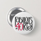 40赤で素晴らしい 缶バッジ (正面&裏面)