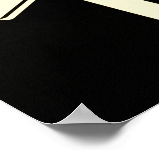 40金ゴールド黒写真40歳の誕生日 ポスター (角)