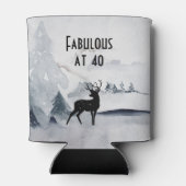 40鹿の水の色威厳のあるで素晴らしい 缶クーラー (裏面)