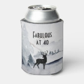 40鹿の水の色威厳のあるで素晴らしい 缶クーラー (缶裏面)