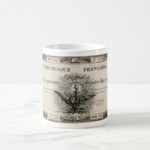 400のLivresのフランス革命のAssignatの銀行券 コーヒーマグカップ