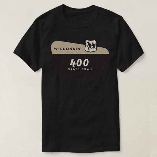 400州トレイルウィスコンシンウェルカムサイン Tシャツ (デザイン正面)