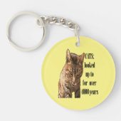 4000年以上前から猫が憧れる キーホルダー (正面)