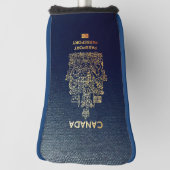 [400]カナダのパスポートカバー ゴルフヘッドカバー (回転90)